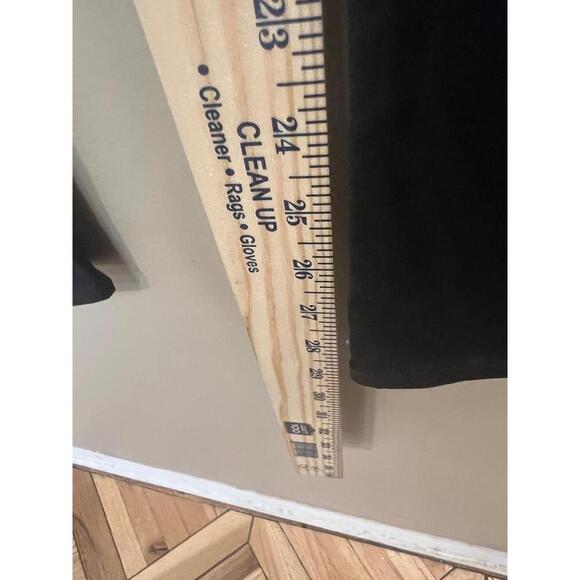 Helmut Lang Black Elastic Waistband Stretch Fabric Flat Front High Rise Pants 32 - Picture 11 of 13